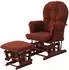 MCW MCW-C76 Relaxsessel Schaukelfunktion Bouclé rostbraun (95187)