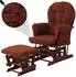 MCW MCW-C76 Relaxsessel Schaukelfunktion Bouclé rostbraun (95187)