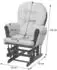MCW MCW-C76 Relaxsessel Schaukelfunktion Bouclé rostbraun (95187)
