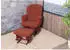 MCW MCW-C76 Relaxsessel Schaukelfunktion Bouclé rostbraun (95187)