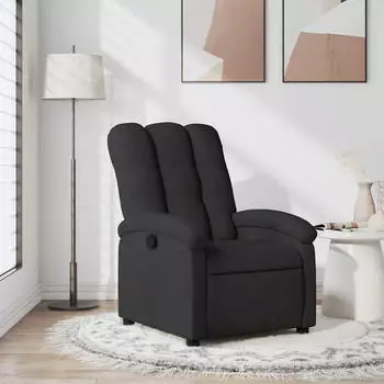 vidaXL Relaxsessel elektrisch verstellbar, schwarzer Stoff (3205382)
