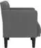 vidaXL Sessel mit Armlehnen Stoff Dunkelgrau 53cm (4100544)