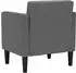 vidaXL Sessel mit Armlehnen Stoff Dunkelgrau 53cm (4100544)