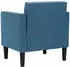 vidaXL Sessel mit Armlehnen Samt Blau 53cm (4100552)