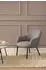Actona Spencer Lounge-Sessel Stoff Graubraun, Stahlgestell schwarz