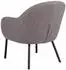 Actona Spencer Lounge-Sessel Stoff Graubraun, Stahlgestell schwarz