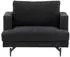 Livetastic Sofia Sessel Metall/Textil, Schwarz (002615038603)