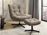 Jockenh&ouml;fer Gruppe Relaxsessel "Kasper, B: 76 cm, Sitzh&ouml;he: 47 cm" Set: mit Hocker,