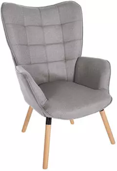CLP Garding Relaxsessel Polstersessel Stoff grau (316802)