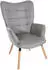 CLP Garding Relaxsessel Polstersessel Stoff grau (316802)