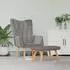 vidaXL Relaxsessel mit Fußhocker, Stoff, Taupe (327543)