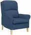 vidaXL Sessel Blau Stoff 76x94x102cm (42009847)
