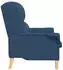 vidaXL Sessel Blau Stoff 76x94x102cm (42009847)