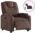 vidaXL Elektrischer Relaxsessel Kunstleder, Braun (3204418)