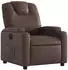 vidaXL Elektrischer Relaxsessel Kunstleder, Braun (3204418)