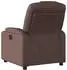 vidaXL Elektrischer Relaxsessel Kunstleder, Braun (3204418)