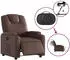 vidaXL Elektrischer Relaxsessel Kunstleder, Braun (3204418)