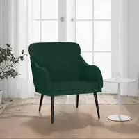 Sessel Dunkelgr&uuml;n 63x76x80 Cm Samt - Vidaxl
