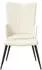 vidaXL Relaxsessel mit Hocker Cremeweiß Samt (327697)
