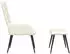 vidaXL Relaxsessel mit Hocker Cremeweiß Samt (327697)