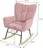 ML-Design Schaukelsessel Frottee-Optik Bezug, gepolstert, Rosa