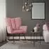 ML-Design Schaukelsessel Frottee-Optik Bezug, gepolstert, Rosa