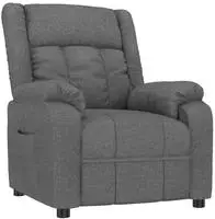 vidaXL Relaxsessel Dunkelgrau Stoff