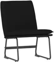 vidaXL Loungesessel Schwarz 52x75x76 cm Stoff