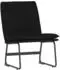 vidaXL Loungesessel Stoff Schwarz 52x75x76cm (351314)