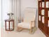 MCW MCW-K10 Schaukelstuhl Bouclé 450g/m² creme, Gestell natur (94782)