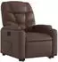 vidaXL Relaxsessel mit Aufstehhilfe Braun Kunstleder (3204660)