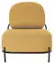 Paperflow Admiraal Sessel Retro-Look Stoff, ohne Armlehnen, safrangelb (FTADM.01.20)