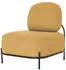 Paperflow Admiraal Sessel Retro-Look Stoff, ohne Armlehnen, safrangelb (FTADM.01.20)