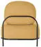 Paperflow Admiraal Sessel Retro-Look Stoff, ohne Armlehnen, safrangelb (FTADM.01.20)