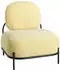 Paperflow Admiraal Sessel Retro-Look Stoff, ohne Armlehnen, safrangelb (FTADM.01.20)