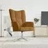 vidaXL Relaxsessel Drehbar Samt Braun (90693)