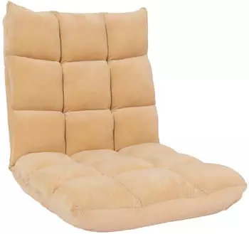 MCW Bodensessel N43 6 Relaxpositionen Samt, beige (MCW-N43)
