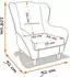 Supellex Sofia Ohrensessel Patchwork kariert, mehrfarbig (5107)