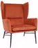 MCW Lounge-Sessel MCW-L62 Ohrensessel Textil terracotta-braun (MCW-L62)