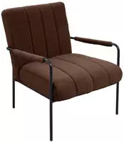 Svita - Kyle Loungesessel Polstersessel Akzentstuhl Wohnzimmer Mit Armlehne Braun
