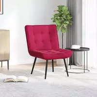 vidaXL Relaxsessel Weinrot 64x74x84 cm Samt