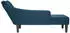vidaXL Chaiselongue mit rechter Armlehne, Samt, Blau (4009791)