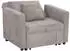 MCW Schlafsessel L90 Cord-Textil, hellgrau, 200x100cm (MCW-L90)