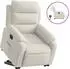 vidaXL Relaxsessel mit Aufstehhilfe Elektrisch, Creme, Samt (3205123)