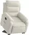 vidaXL Relaxsessel mit Aufstehhilfe Elektrisch, Creme, Samt (3205123)