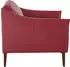 Willi Schillig sally Cocktailsessel Leder ruby rot, Metall-Winkelfüße Bronze (Z59)