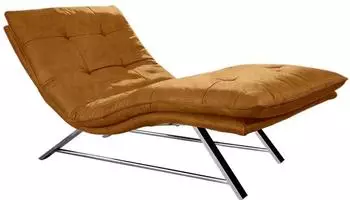Willi Schillig daily dreams Relaxliege Stoff Waffelkissen-Optik, Gelb (Brandy S37), 95cm (57452145-0)