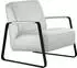 Willi Schillig quadroo Loungesessel Cocktailsessel Leder weiß (Z73)