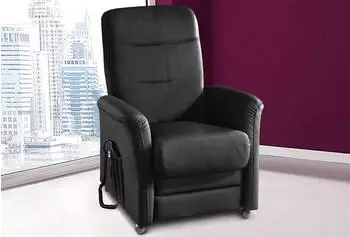 sit&more Charlie TV-Sessel mit Motor und Aufstehhilfe, Schwarz