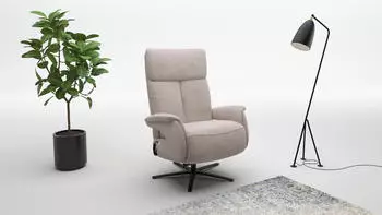 sit&more Triple Seven Xtra Large TV-Sessel Polyester grau (elefant) bis 200kg (Triple Seven XL)